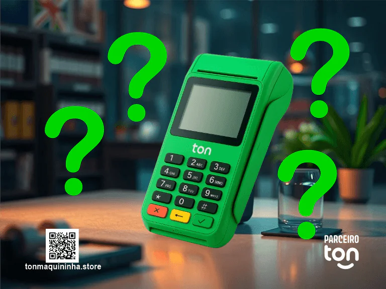 Maquininha Ton suporte